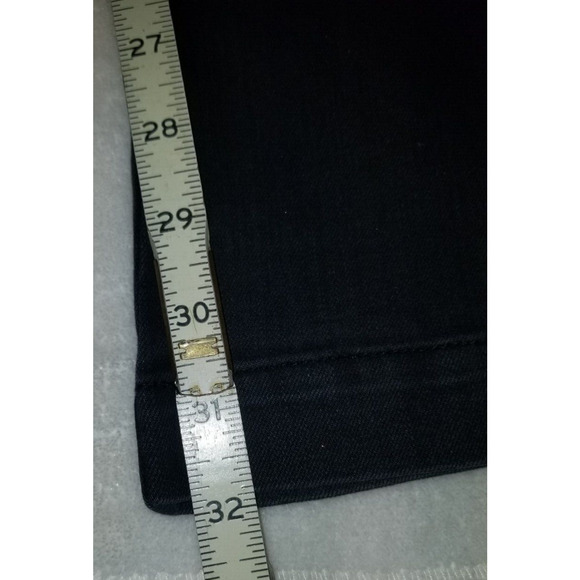 Ed Hardy Jeans Womens 32 Black Tiger Head‎ Embroidered Mid Slim Flare Y2K - Picture 8 of 16